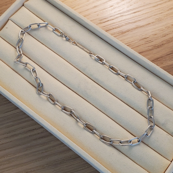 Cleopatra's Bling Silver Handmade Cable Chain - Picture 2 of 3